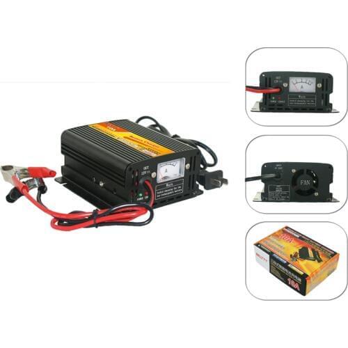 Free shipping DC12V 10A capacity Battery Charger working good with Lead battery