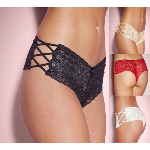 Ladies Lace Hollow Crossing Sexy Underwear Adult Sexy Underwear Sexy Boxer Shorts