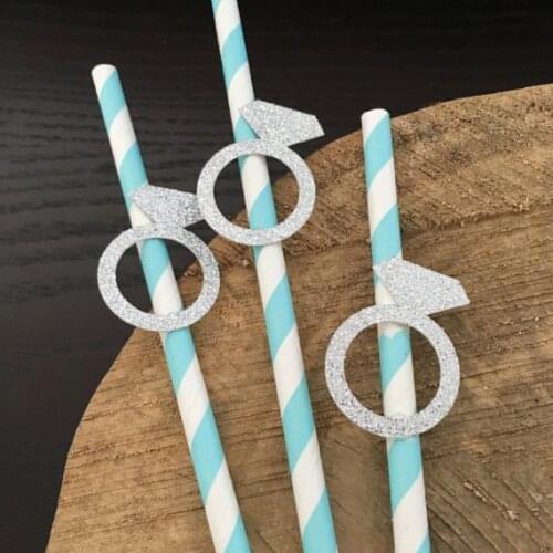 Gold and silver paper straws - birthday - baby shower - paper straws - gold and silver gold party, wedding, birthday party