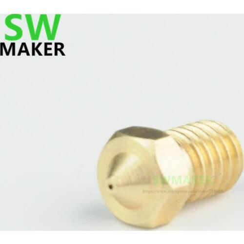 SWMAKER 2pcs Wanhao I3 Mini MK12 Nozzle ( V2.0 New ) of Duplicator i3 Mini FDM FFF 3D Printer Spare Parts