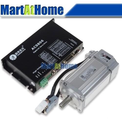 200W 36V 4000 RPM 1.91NM CNC Leadshine Brushless Servo Driver Kit - Servo Driver ACS806 & Servo Motor ACM602V36 #SM412 @SD