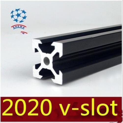 2020 aluminum extrusion profile european standard 2020 v-slot black length 350mm aluminum profile workbench 1pcs 350mm 370mm