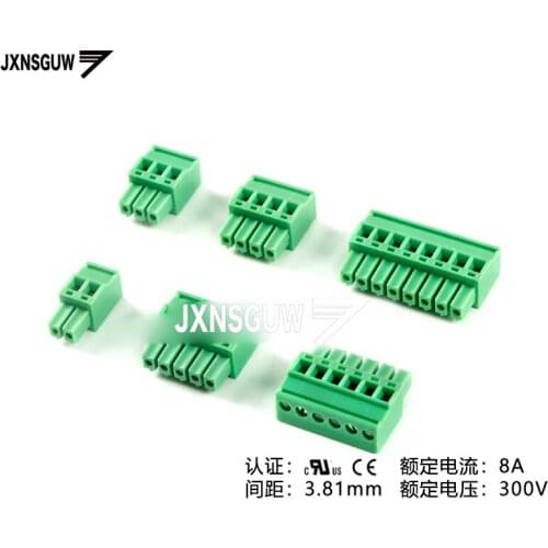 5PCS KF2EDGKB-3.81-2/3/4/5/6/8P Vertical plug 3.81mm spacing Pluggable Terminal block PCB CONNECTOR PLUG-IN TEMINAL BLOCK