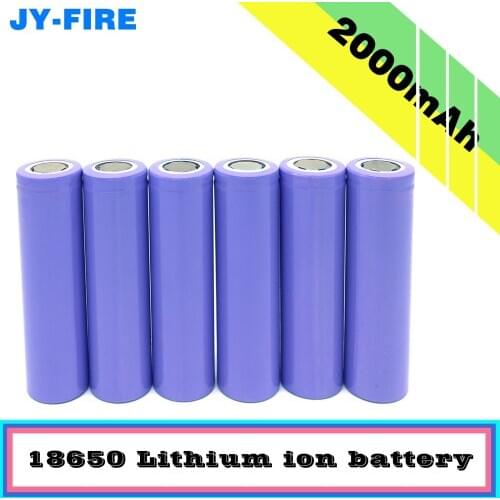 100 or 150pcs/Lot Brand new original 18650 Lithium Battery 3.7V 2000mAh rechargeable battery