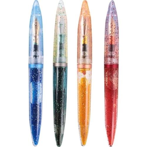 FOR FANCAI M2 Acrylic Fountain Pen Eye Dropper Capacity Transparent Acrylic Pens Gift Office Business Writing Set Stationery