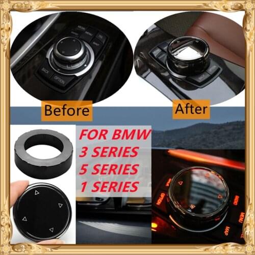 Car Multimedia Button Cover Knob Frame Trim for BMW F10 F20 F30 for NBT Controller Only Ceramic for iDrive Button