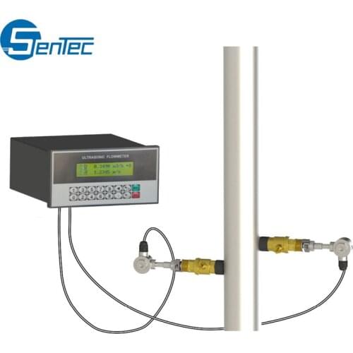 FMU825 Manufacturers LCD Display Panel Mounting Clamp Type Ultrasonic Flowmeter