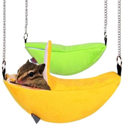 20 * 6.5CM Hammock Nest Pet Banana Hamster Rat Hammock Cage House Nest Hamster Warm House Small Animal Hammock