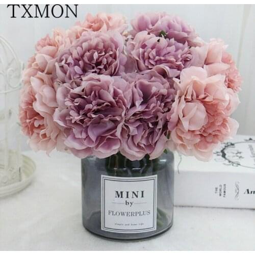 6 Heads Carnation Holding Bouquet Mothers Day Simulation Silk Flowers Home Decoration Wedding Artificial Fake Flowers Ornaments