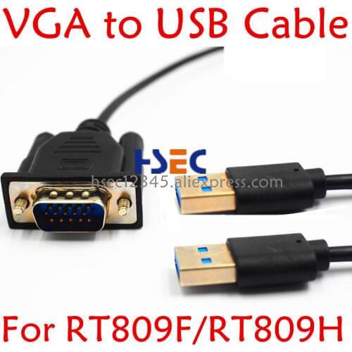 VGA to USB cable for RT809H and RT809F programmer to solve the problems of USB port print and part of swiping machine free ship