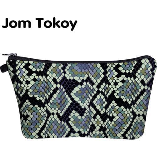 Jom Tokoy Makeup bag Printing Serpentine Beautiful Cosmetic Bag Organizer Bag Women Beauty Bag