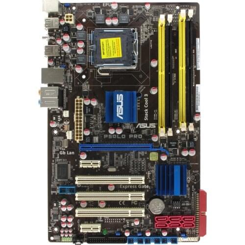 ASUS P5QLD PRO Desktop motherborad LGA 775 DDR2 16GB support Core E1400 Core 2 Duo E4500 Processor USB2.0 SATA 2 ATX motherborad