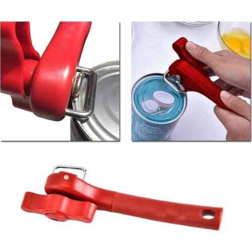 Multi-function Steel Can Opener Manual Safe Smooth Edge Kitchen Tools Can Side Opener