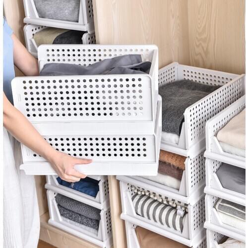 Layered partition storage rack drawer wardrobe organizer wardrobe shelf Closet rack foldable cabinet clothes organizer WF1021