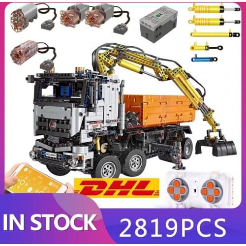 MOULD KING 19007 Technical Remote control Truck App Motorized Car model Building Blocks Assemble Bricks Kids Toys Birthday Gifts