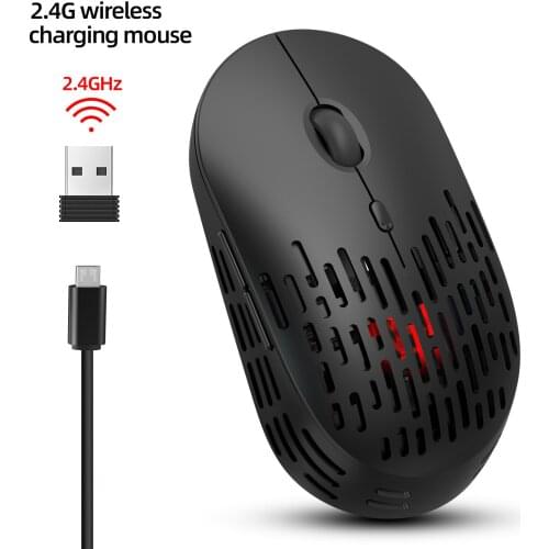 New Silent 2.4G Wireless Mouse With Rechargeable Hole Cooling Mouse Office Home Computer Accessories for PC Gaming Laptop Office
