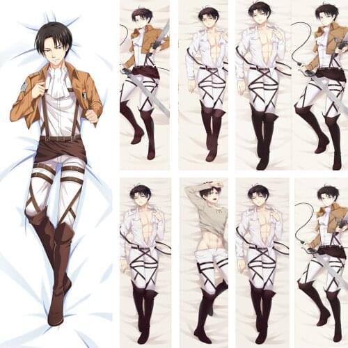 2019-February update Japan Anime Attack on Titan Shingeki no Kyojin Dakimakura Decorative Pillow case Hugging Body Pillow Cover