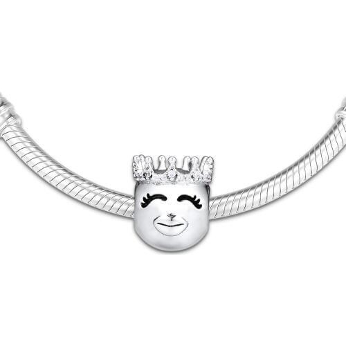 Fits For Pandora Charms Bracelets Princess Beads 100% 925 Sterling-Silver-Jewelry Free Shipping