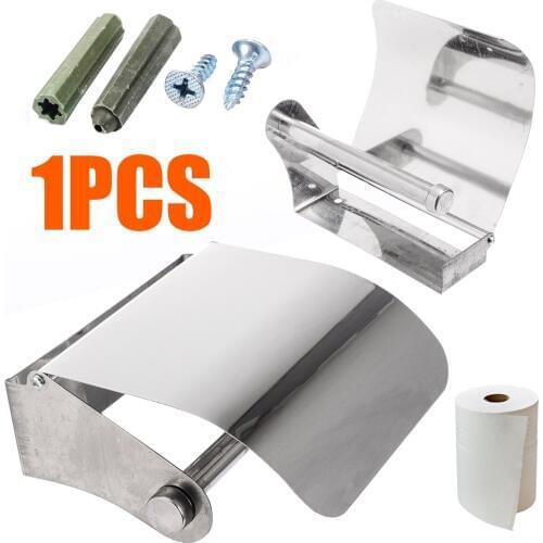 Mayitr Modern Bathroom Toilet Paper Case Roll Paper Holder Wall Mounted Storage Stainless Steel For Bathroom Hardware Tool