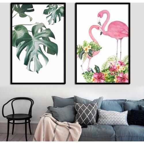 SVITY Nordic Green Plant Leafs canvas painting posters prints wall art pictures for living room Modern Home Decor no frame FA693