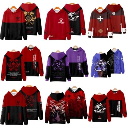 3D Anime Genshin Impact Cosplay Hoodie Women Men Harajuku Sweatshirt Streetwear Hip Hop Pullover Hooded Jacket Casual Tracksuit
