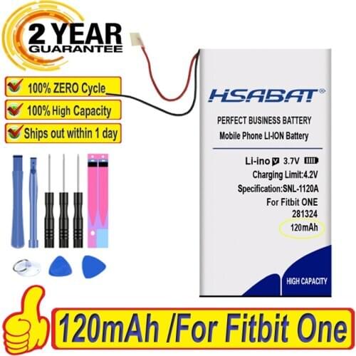 Top Brand 100% New 120mAh WL-FBT06 Battery for Fitbit One LSSP281324AB Batteries + free tools