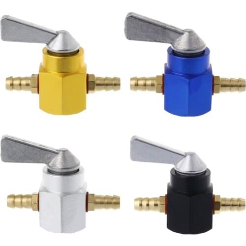 Universal 6mm In-Line Petrol / Fuel Tap Motorcycle On-OFF Petcock Fuel Switch