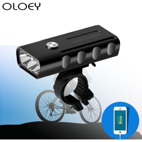 USB Rechargable 3 LED Cycling Bike Lamp Bicycle Head Light Flashlight Waterproof Rechargeable Tail Light Flashlight For Bicycle