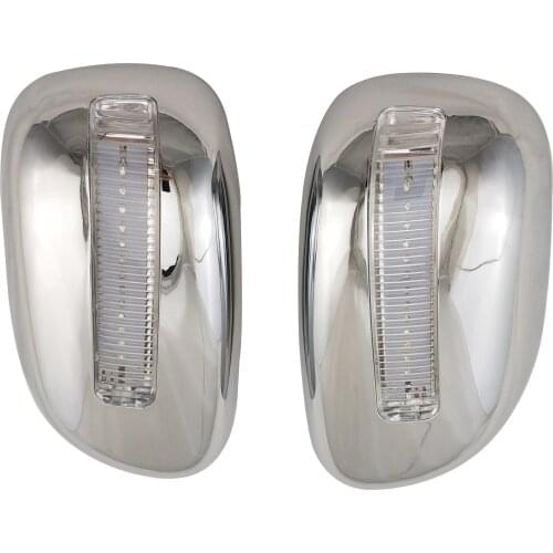 2001-2004 For Toyota Succeed Probox Vios ABS Chrome Car Side Door Rear View Mirror Cover With Led Auto parts