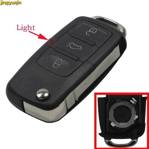 20pcs 3 Button Flip Car Remote Key Shell for VW Volkswagen Jetta Golf 3 4 5 Passat B5 B6 Tiguan Beetle Polo Bora Anahtar SKODA