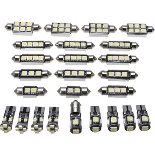 25pcs 12V T10 BA9S 5050 Festoon Light Car LED Interior Lights Lamp Bulbs Kit For BMW X5 E70 M 2007-2013