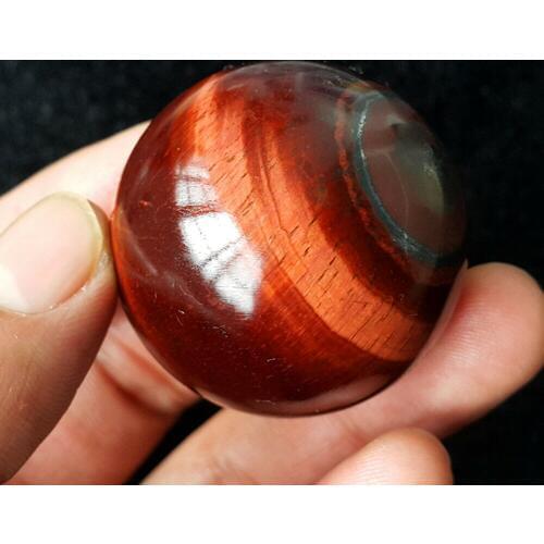 40-50g Polished Natural Red Tiger Eye sphere quartz crystal ball