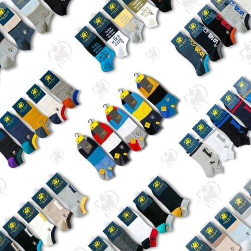 5 Pairs/lot PIER POLO Brand Men Socks Summer Fashion Casual Soft Short Cotton Socks Men Funny Ankle Socks Manufacturer Wholesale
