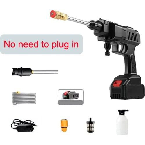 Car Washer High Pressure Wireless Car Wash Water Gun Portable High Pressure Washer Foam for Makita 21V Battery