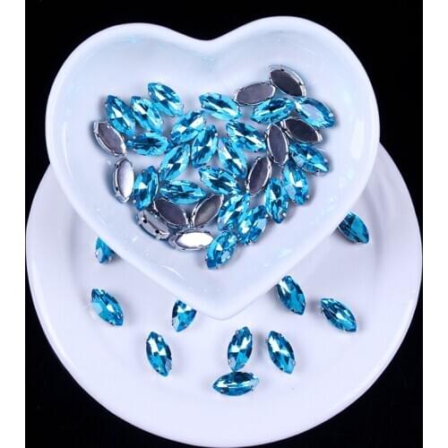 Shiny Crystal Sewing Rhinestones for Dress Crystal Applique DIY Flatback Sewed Rhinestones Glass Stones and Crystal for Wedding