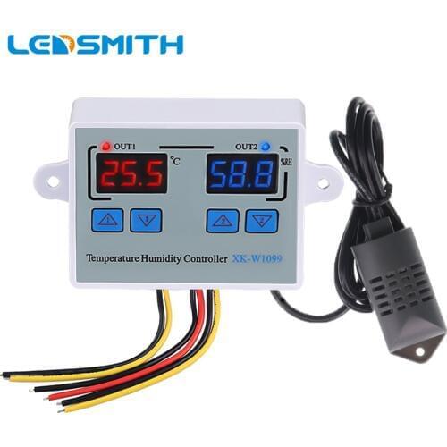 Digital Temperature Humidity Controller Egg Incubator Thermostat Humidity Controller Regulator Heating Cooling Control W1099