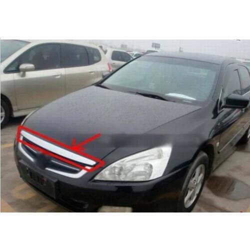 Chrome Hood Trim / Front Grille Around for honda accord 2003 2004 2005 2006 2007