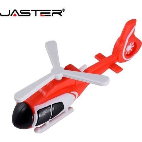 JASTER USB 2.0 cartoon helicopter model usb flash drive pendrive 4GB 128GB 16GB 32GB 64GB pen drive aircraft U disk memory stick