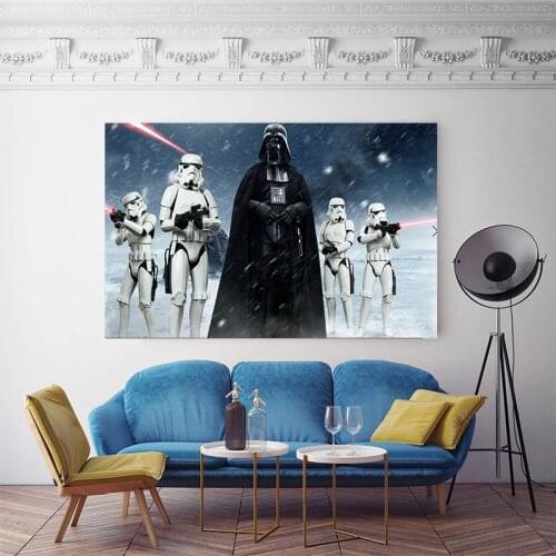 Star Wars Canvas Painting Star Wars Darth Vader Posters and Prints Print Mural Pictures Boys Room Home Wall Decoration Gifts