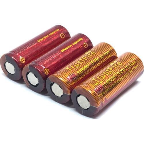 TrustFire IMR 18500 1100mAh 3.7V Li-ion High Drain Rechargeable Lithium Battery High Magnification 10A Batteries