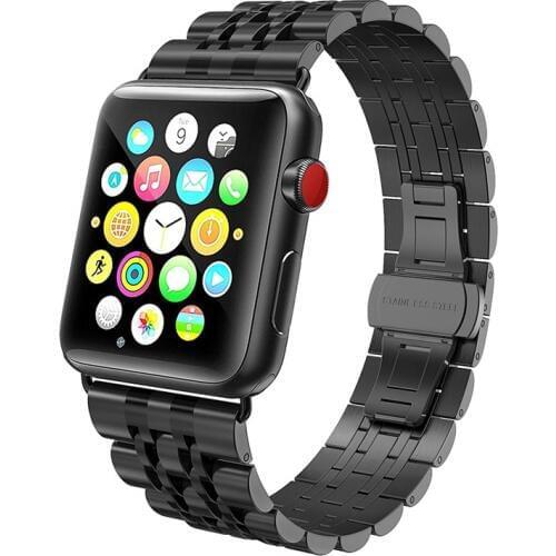 Stainless Steel Metal Band for 42mm 44mm Apple Watch Series 4 bands Replacement Link Strap Bracelet for iWatch 1/2/3 38mm 40mm