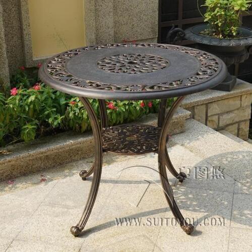 Cast aluminum table patio furniture garden furniture Outdoor furniture durable fashion outdoor table