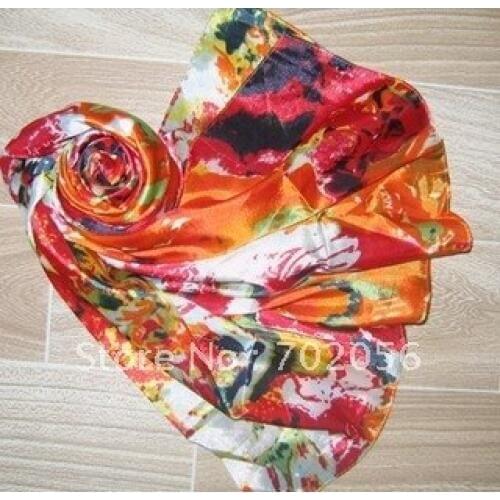 Fashion Imitated silk scarf Scarves Neckscarf 180*70cm 12pc/lot mixed designr#2056