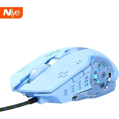 E-sport gamer Gaming Mouse 6D 3200 DPI Wired with Backlight Optical LED Computer Mice USB Cable Ergonomic Mause for laptop PC