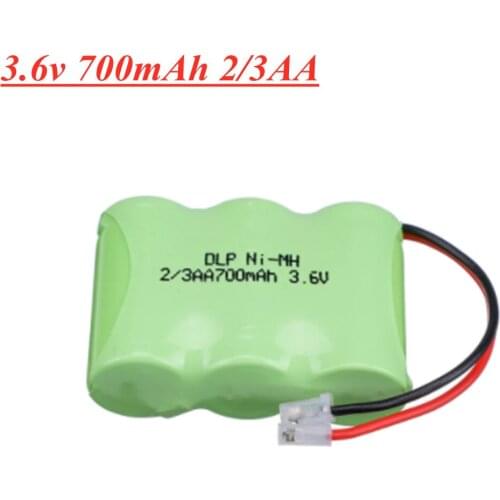 Original Ni-MH 2/3AA 3.6V 700mAh Ni-MH 2/3AA Rechargeable Battery Pack With Plugs For Cordless Phone