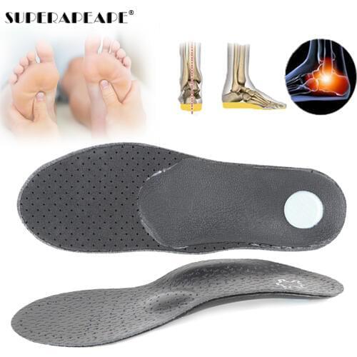 High Quality Leather Orthotic Insole For Flat Feet Arch Support 25mm Orthopedic Shoes Sole Insoles For Men And Women shoe sole