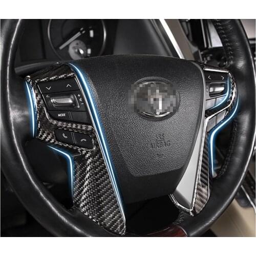 ABS steering wheel trim decorative Control Button frame sequins sticker accessories cover for Toyota MarkX Mark X 2010-2017