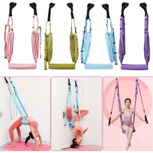 Aerial Yoga Hammock Swing Home Anti-gravity Inversion Lower Waist Stretch Band Flexibility Trainer Auxiliary Fitness Equipment
