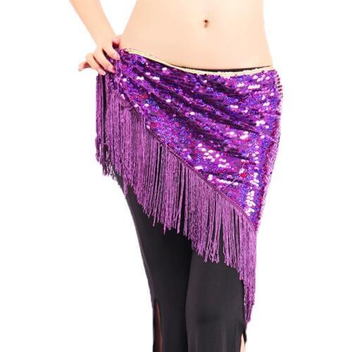 Wholesale belly dance belt for girls belly dance hip scarf sexy tassel sequins belly dance belt women belly dance clothing