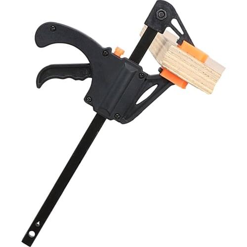 Spreader Work Bar F Clamp Carpentry Clamp Quick Squeeze Tool Holder Quick Release Wooden Board Clip Ratchet